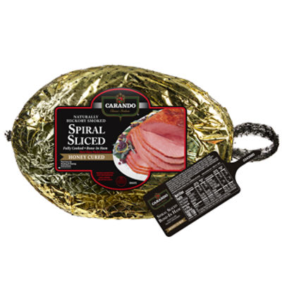 Carando Honey Cured Spiral Sliced Ham, 10 Pound